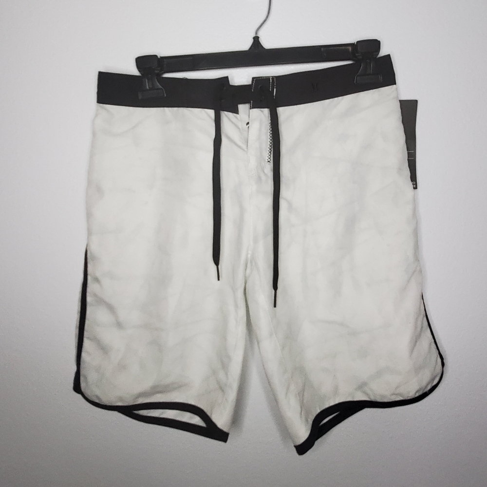 Hurley Surf Board Shorts Black Women's S Small Swim Trunks Beach